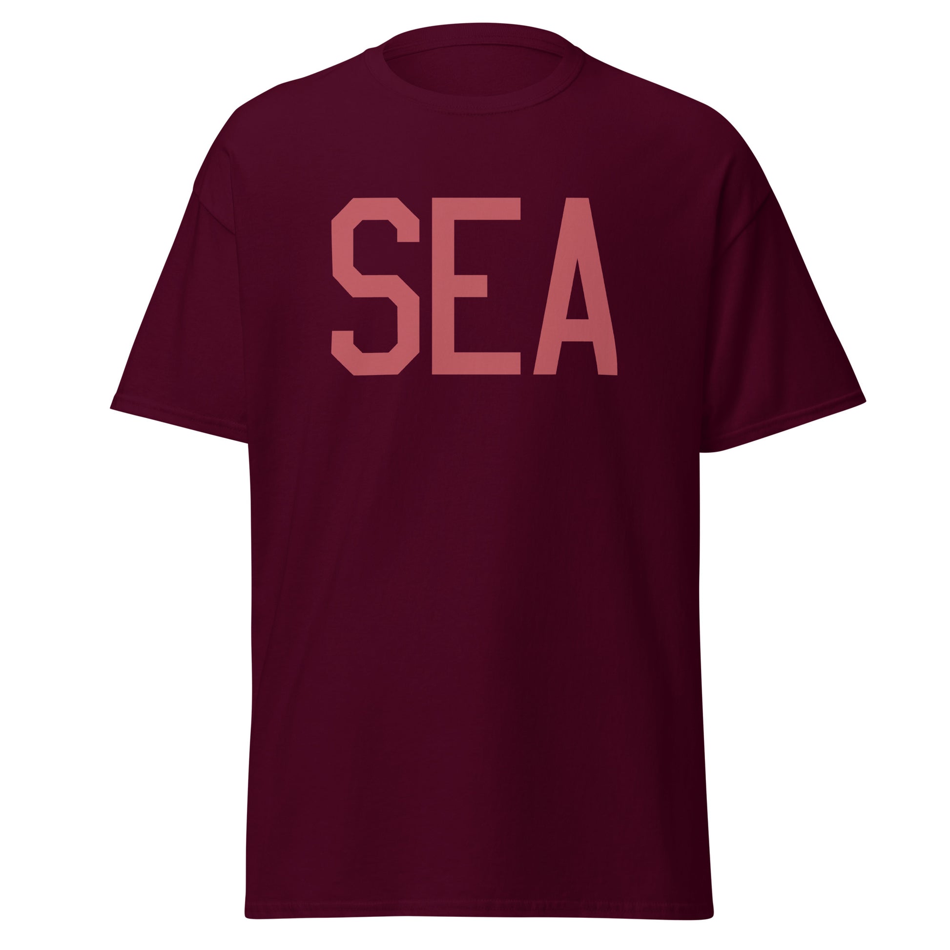 Aviation Enthusiast Men's Tee - Deep Pink Graphic • SEA Seattle • YHM Designs - Image 05
