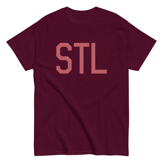 Aviation Enthusiast Men's Tee - Deep Pink Graphic • STL St. Louis • YHM Designs - Image 01