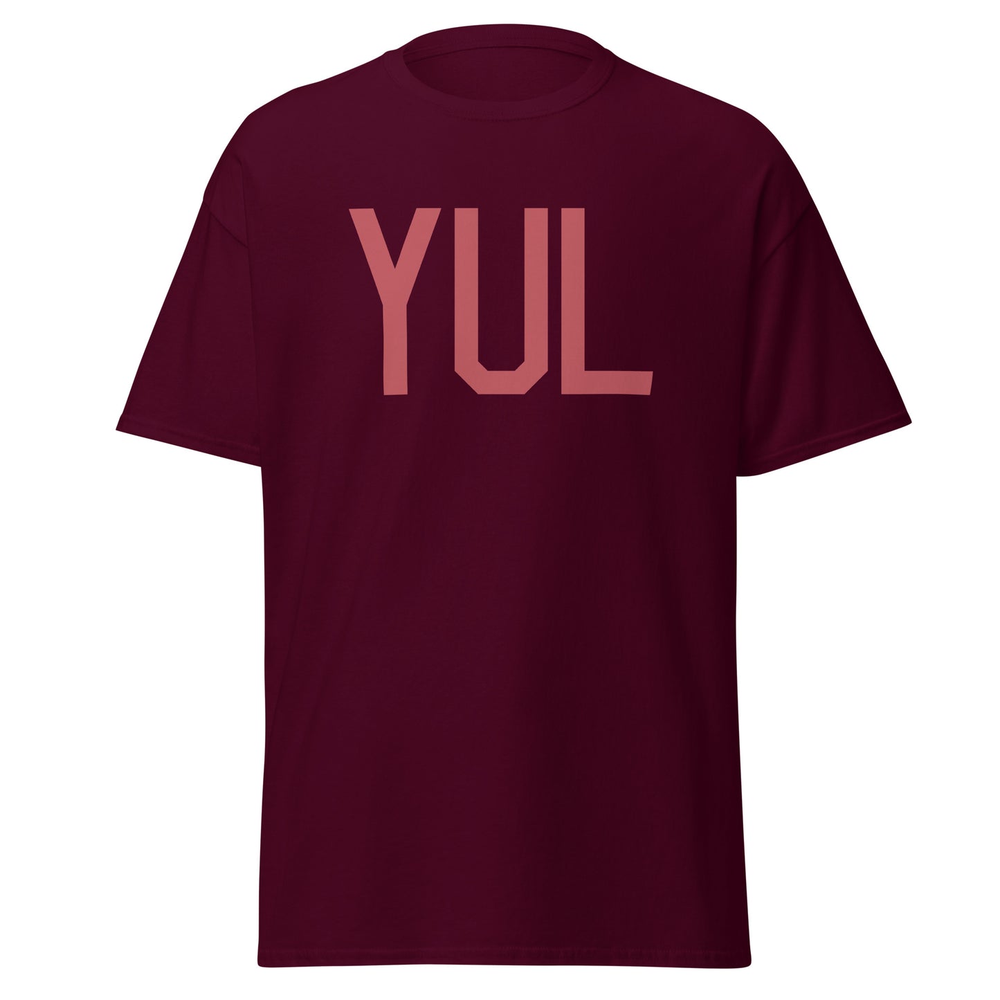 Aviation Enthusiast Men's Tee - Deep Pink Graphic • YUL Montreal • YHM Designs - Image 05