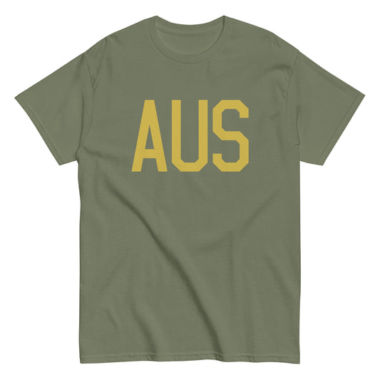 Aviation Enthusiast Men's Tee - Old Gold Graphic • AUS Austin • YHM Designs - Image 02