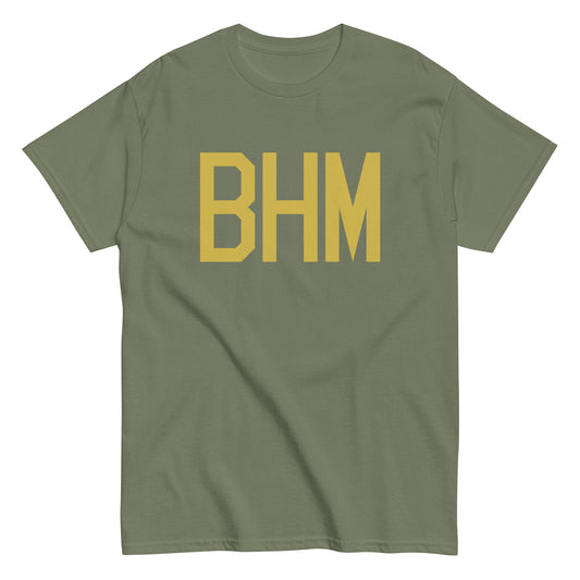 Aviation Enthusiast Men's Tee - Old Gold Graphic • BHM Birmingham • YHM Designs - Image 02