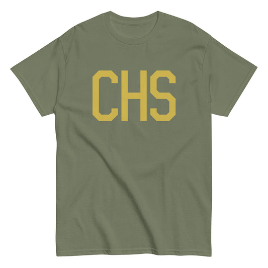 Aviation Enthusiast Men's Tee - Old Gold Graphic • CHS Charleston • YHM Designs - Image 02