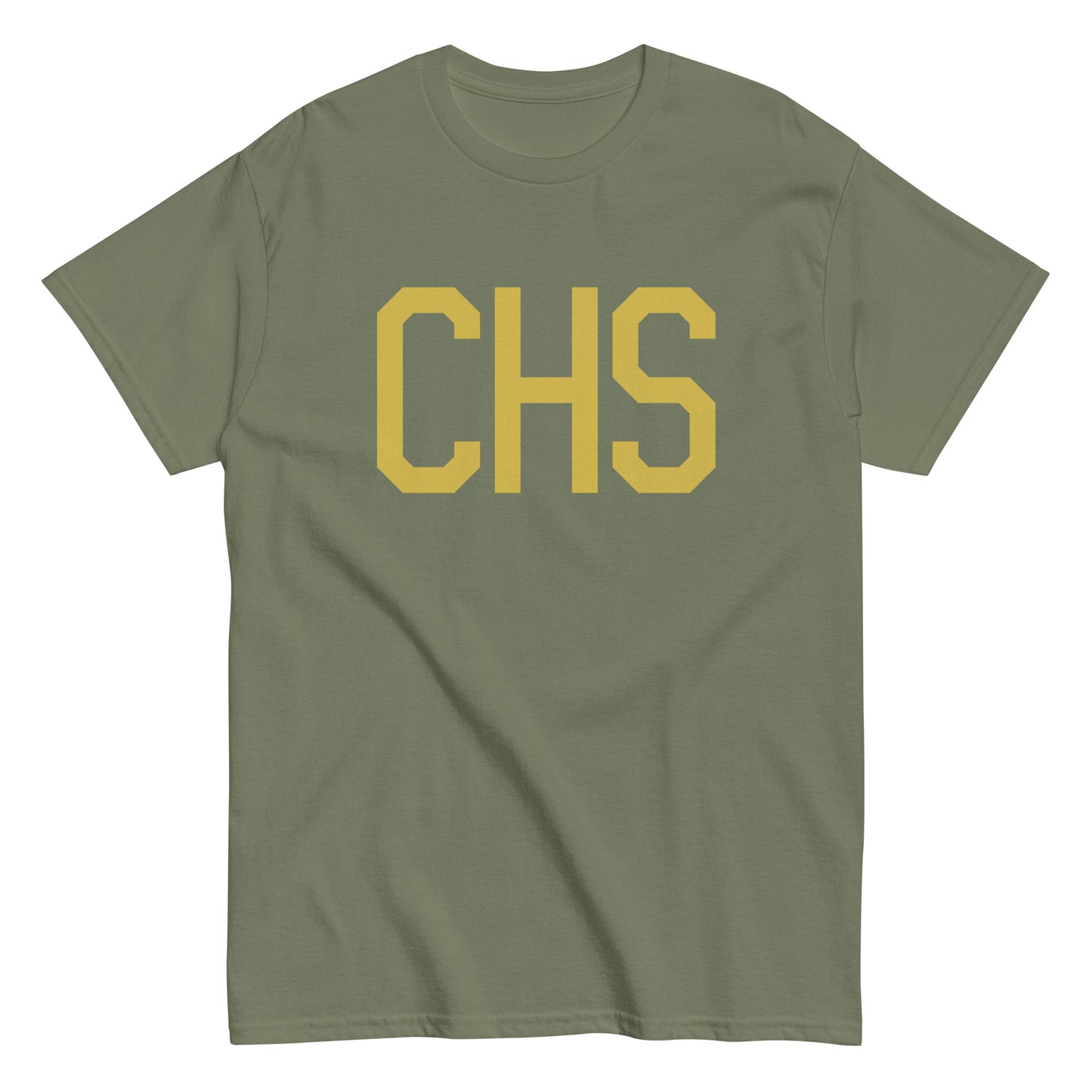 Aviation Enthusiast Men's Tee - Old Gold Graphic • CHS Charleston • YHM Designs - Image 02