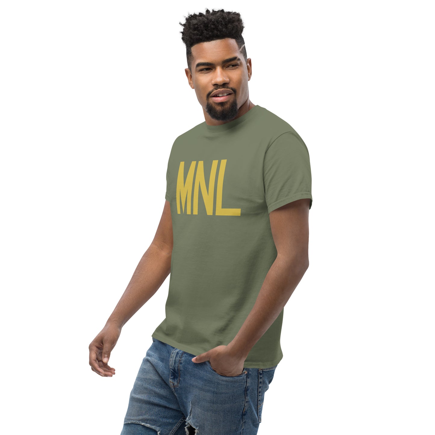 Aviation Enthusiast Men's Tee - Old Gold Graphic • MNL Manila • YHM Designs - Image 07