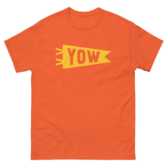 YOW Ottawa Men's T-Shirt • Banner Design in Yellow • YHM Designs - Image 02