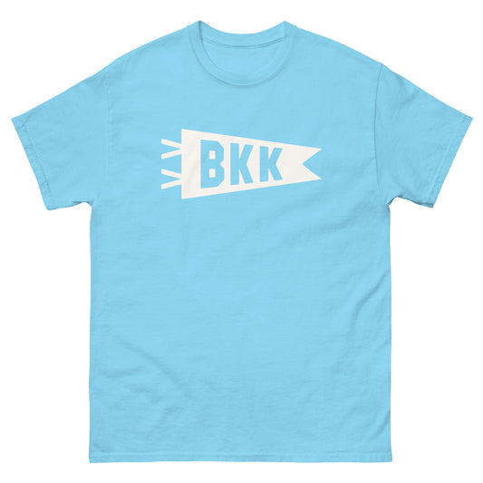 BKK Bangkok Men's T-Shirt • Banner Design in White • YHM Designs - Image 02