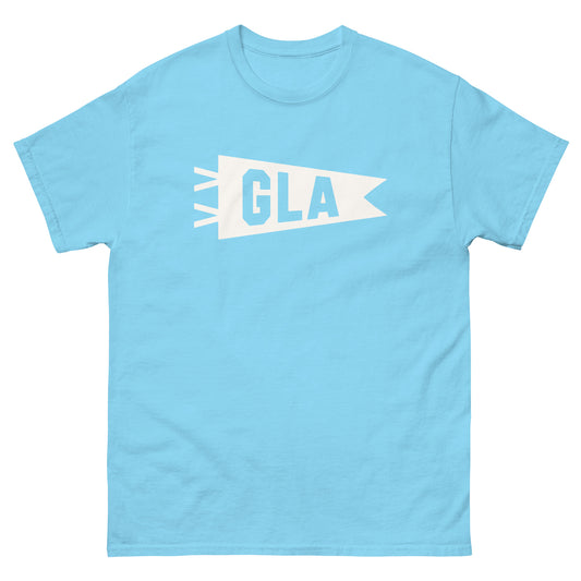 GLA Glasgow Men's T-Shirt • Banner Design in White • YHM Designs - Image 02