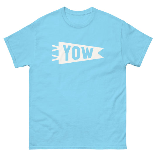 YOW Ottawa Men's T-Shirt • Banner Design in White • YHM Designs - Image 02