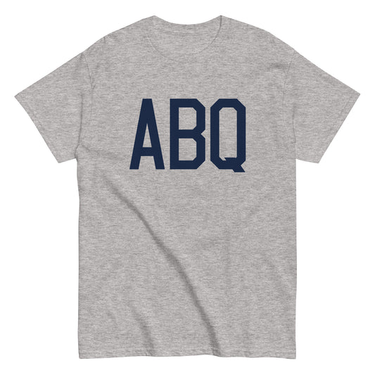 Aviation-Theme Men's T-Shirt - Navy Blue Graphic • ABQ Albuquerque • YHM Designs - Image 02