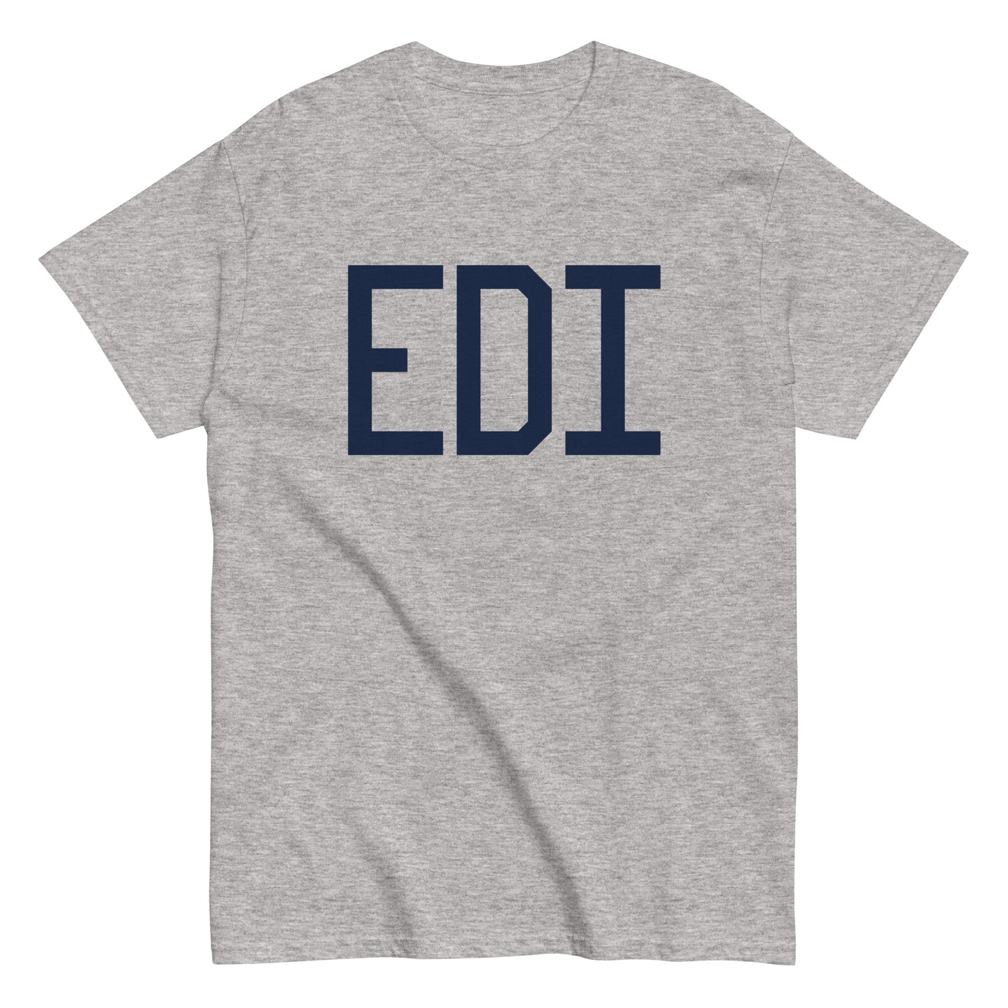Aviation-Theme Men's T-Shirt - Navy Blue Graphic • EDI Edinburgh • YHM Designs - Image 02