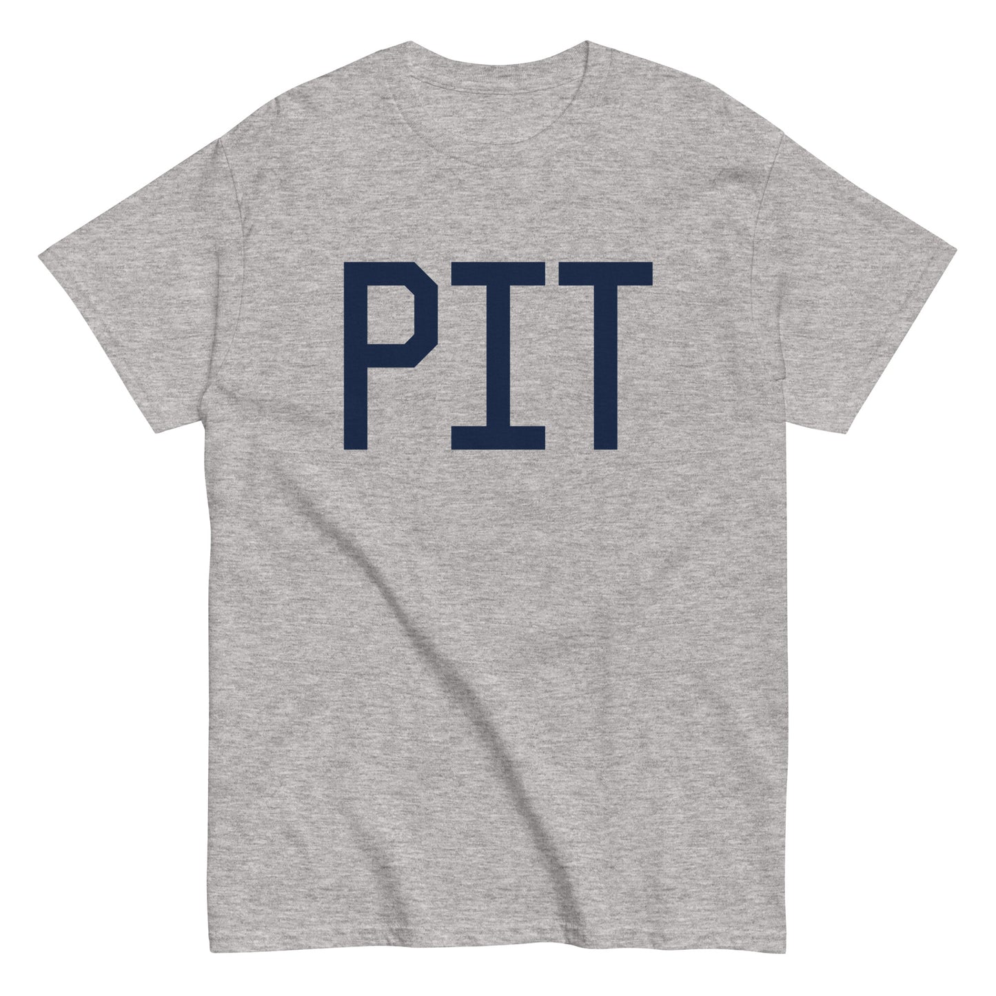 Aviation-Theme Men's T-Shirt - Navy Blue Graphic • PIT Pittsburgh • YHM Designs - Image 02