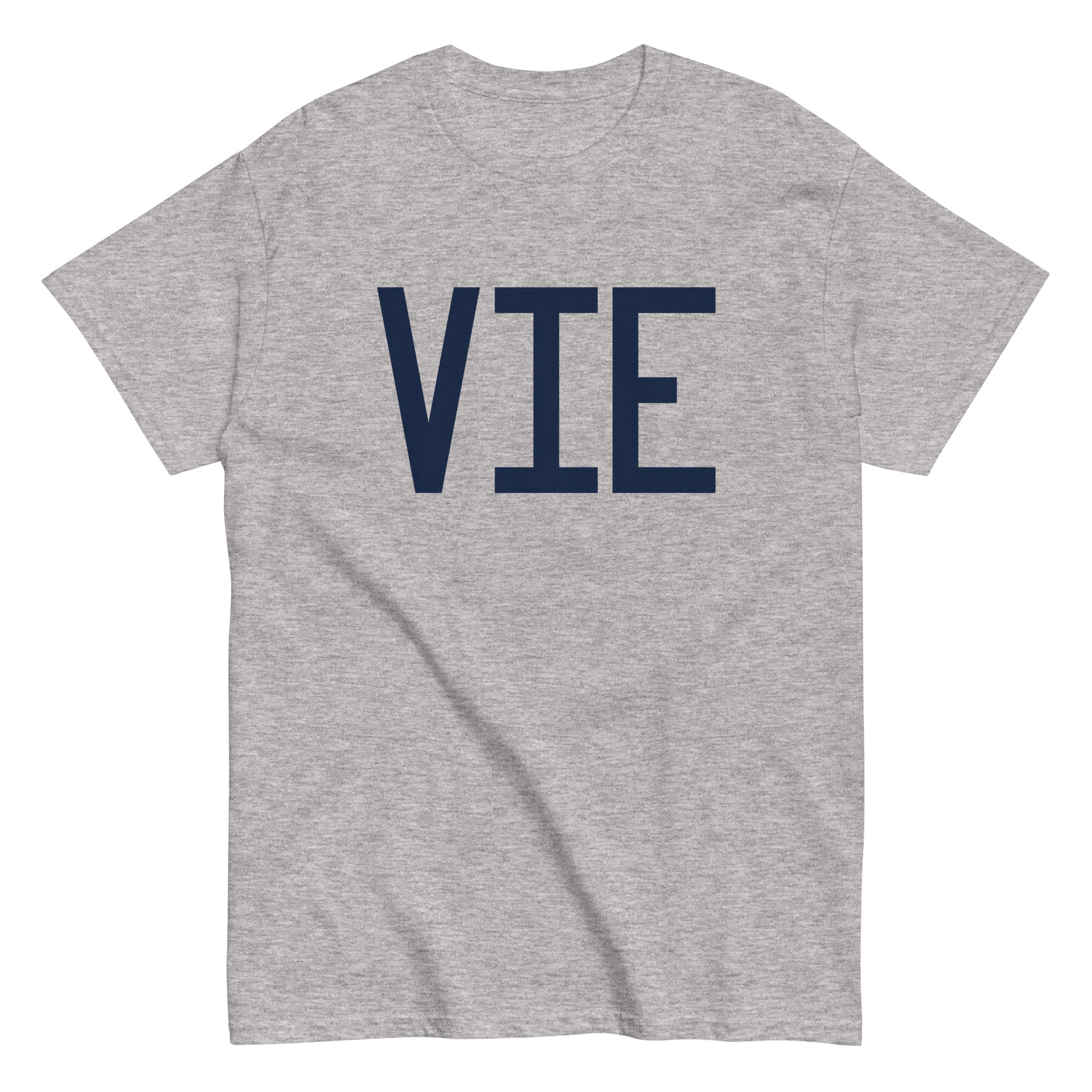 Aviation-Theme Men's T-Shirt - Navy Blue Graphic • VIE Vienna • YHM Designs - Image 02