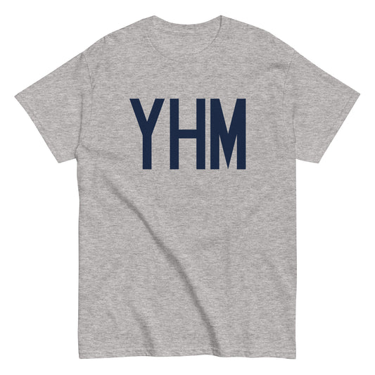 YHM Hamilton Men's T-Shirt • Air Force Lettering in Navy Blue • YHM Designs - Image 02