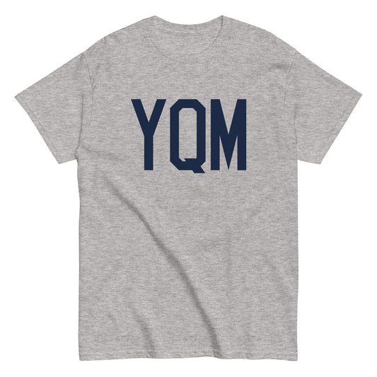 Aviation-Theme Men's T-Shirt - Navy Blue Graphic • YQM Moncton • YHM Designs - Image 02