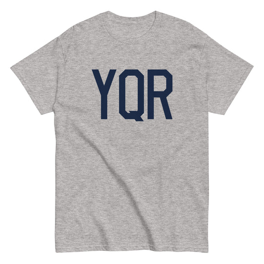 YQR Regina Men's T-Shirt • Air Force Lettering in Navy Blue • YHM Designs - Image 02