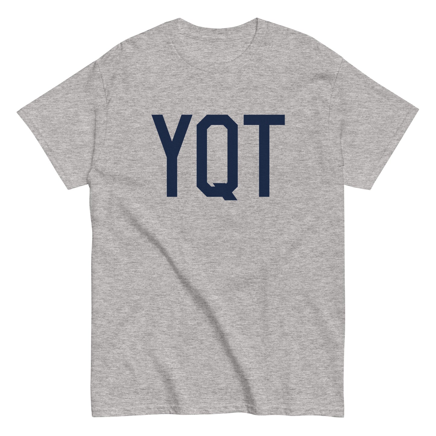 Aviation-Theme Men's T-Shirt - Navy Blue Graphic • YQT Thunder Bay • YHM Designs - Image 02