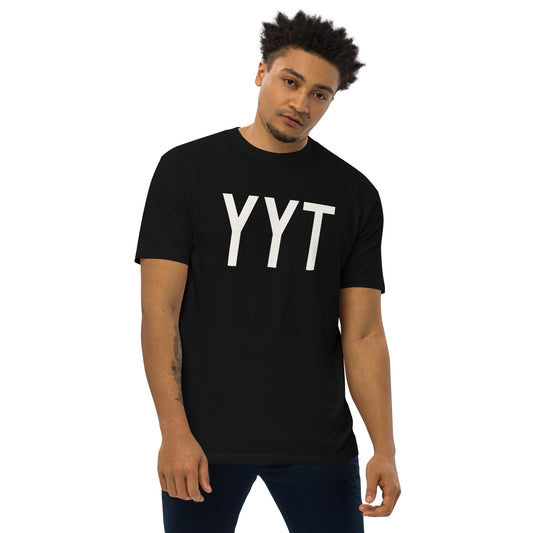 YYT St. John's Heavyweight T-Shirt • Air Force Lettering in White • YHM Designs - Image 02