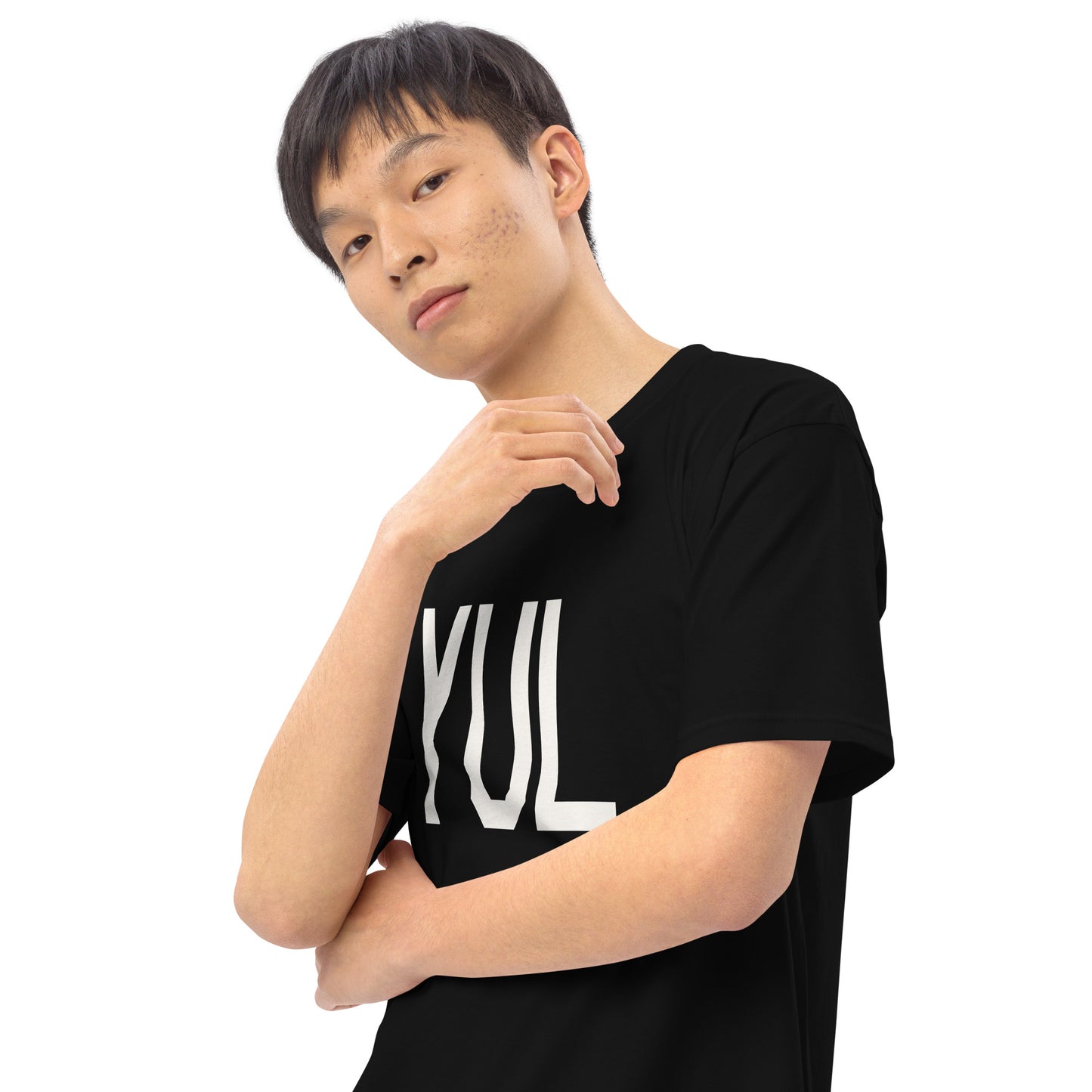Airport Code Premium T-Shirt • YUL Montreal • YHM Designs - Image 08