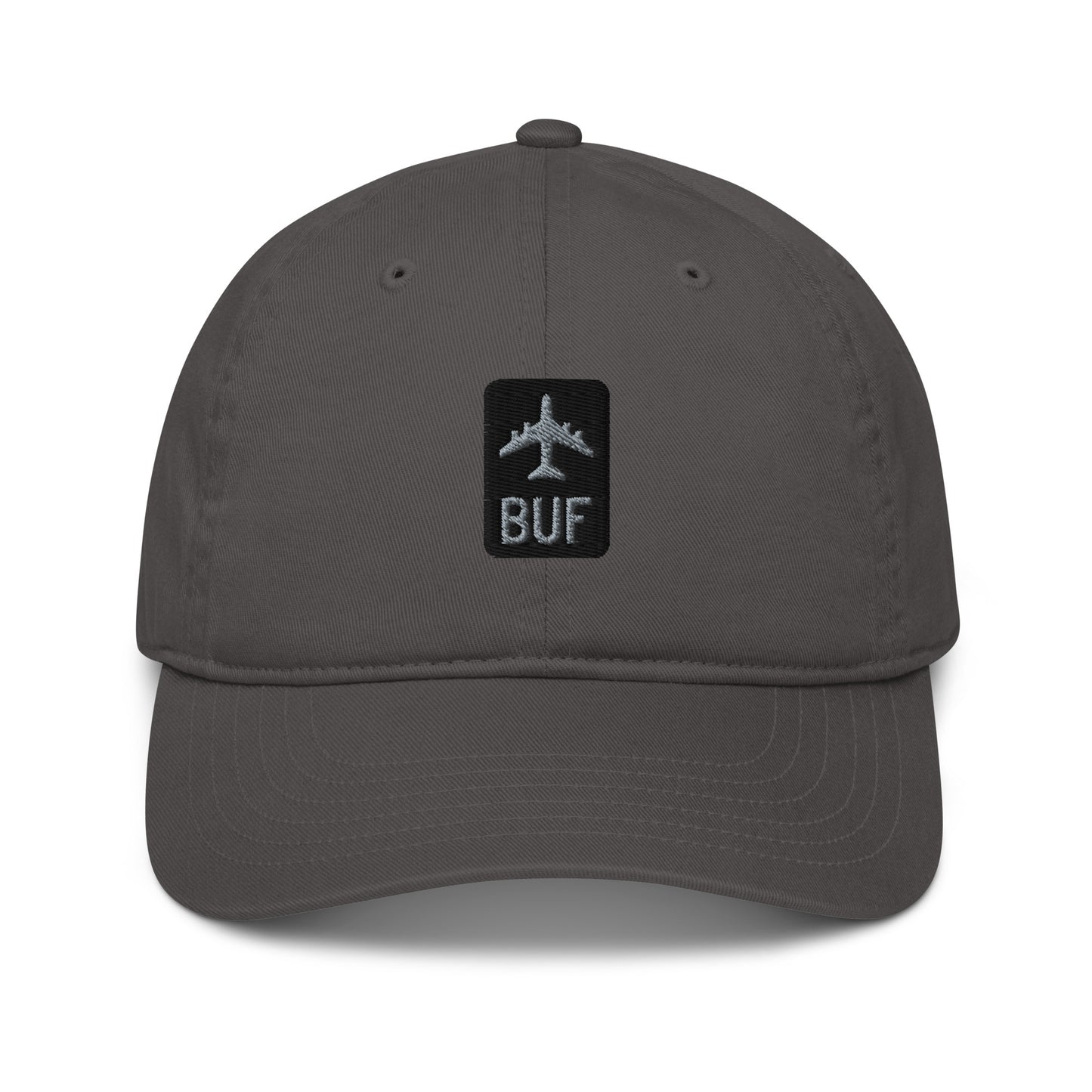 Jetliner Organic Dad Hat • Grey • BUF Buffalo • YHM Designs - Image 07