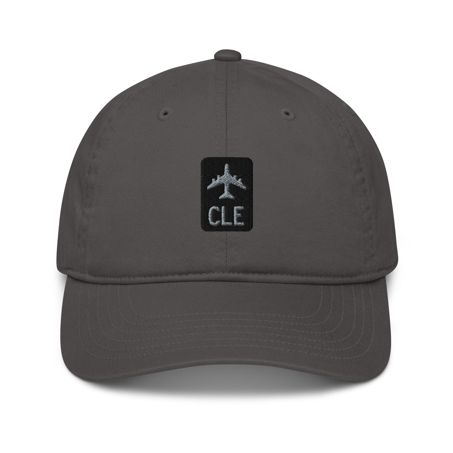 Jetliner Organic Dad Hat • Grey • CLE Cleveland • YHM Designs - Image 07