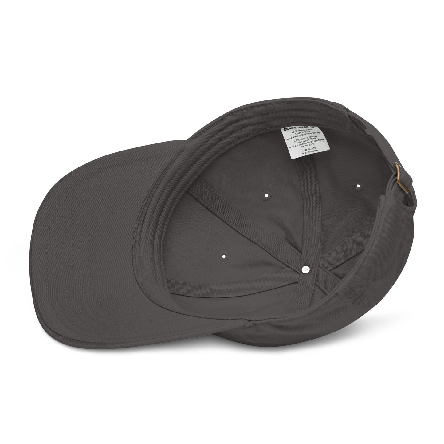 Jetliner Organic Dad Hat • Grey • YOW Ottawa • YHM Designs - Image 04