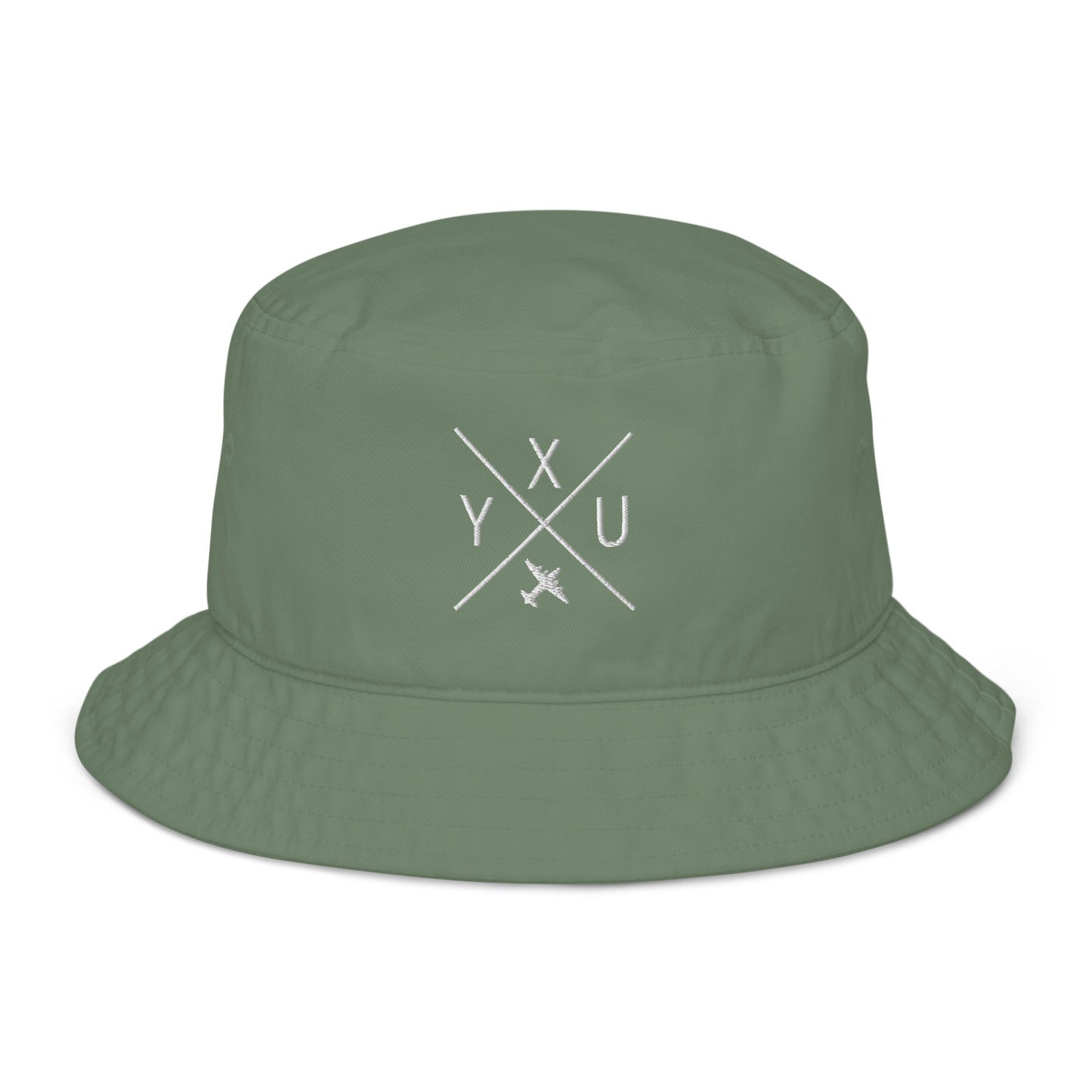Crossed-X Organic Bucket Hat • YXU London • YHM Designs - Image 06