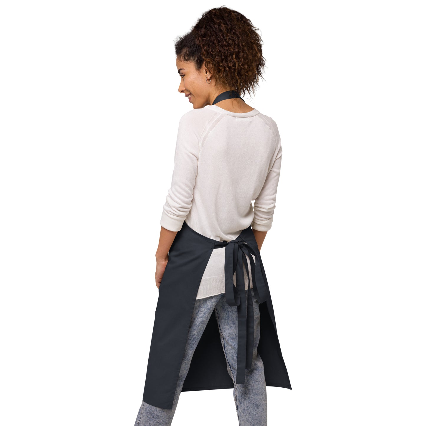 Crossed-X Organic Cotton Apron • YQB Quebec City • YHM Designs - Image 04