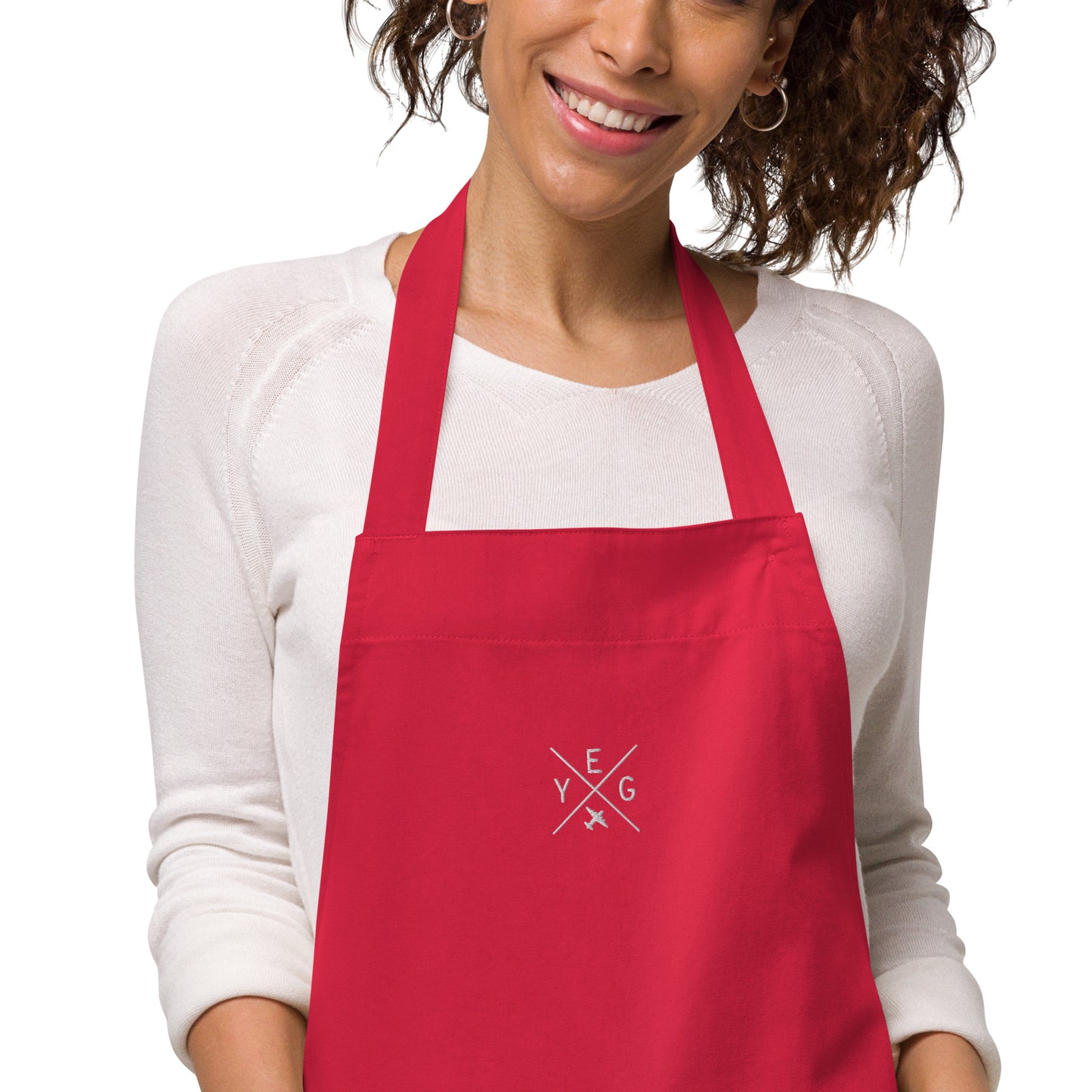 Crossed-X Organic Cotton Apron • YEG Edmonton • YHM Designs - Image 07