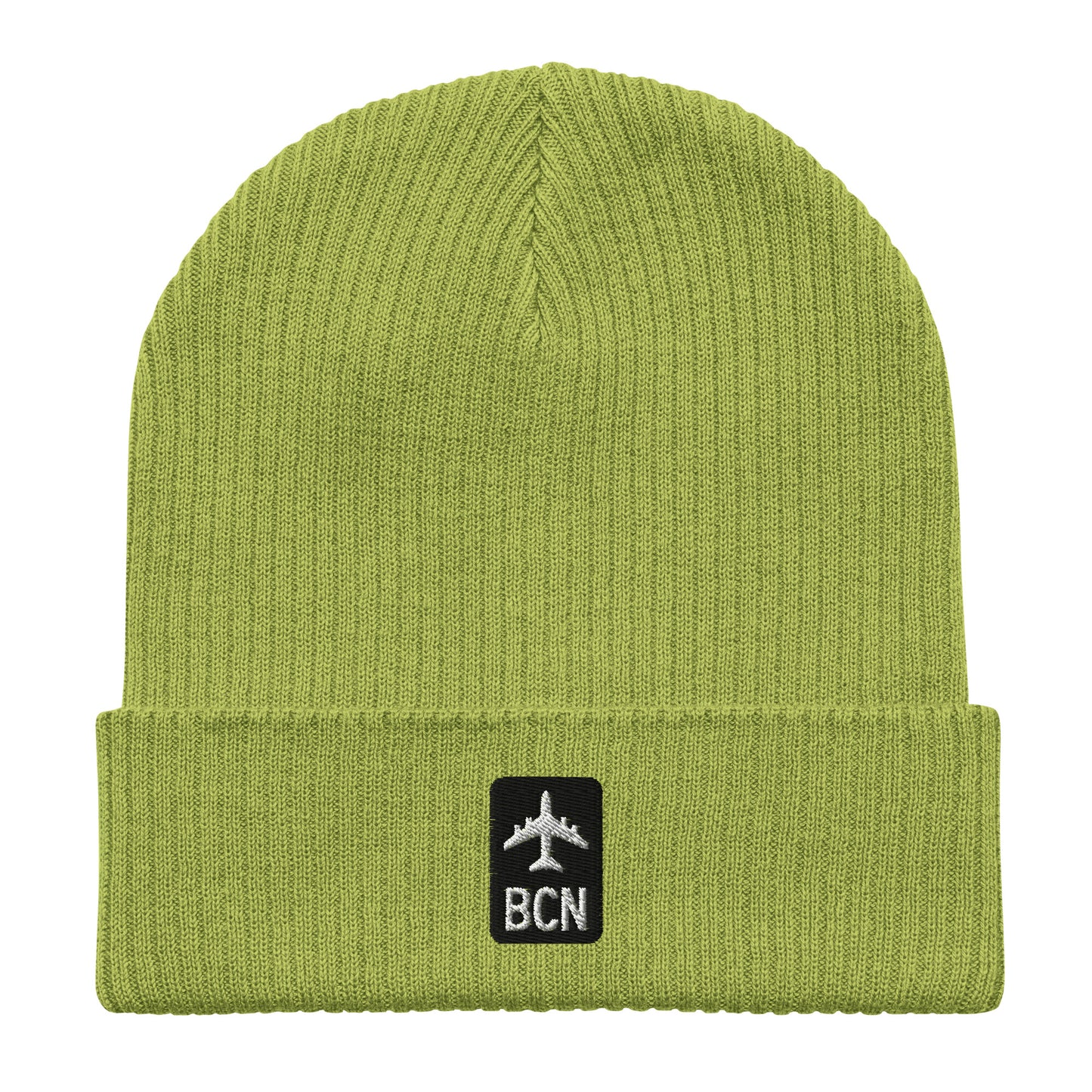 Jetliner Organic Ribbed Beanie • Black/White • BCN Barcelona • YHM Designs - Image 07