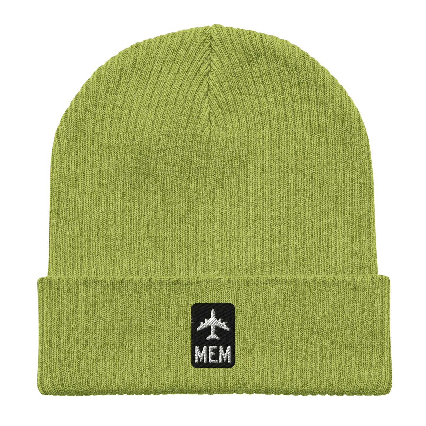 Jetliner Organic Ribbed Beanie • Black/White • MEM Memphis • YHM Designs - Image 07