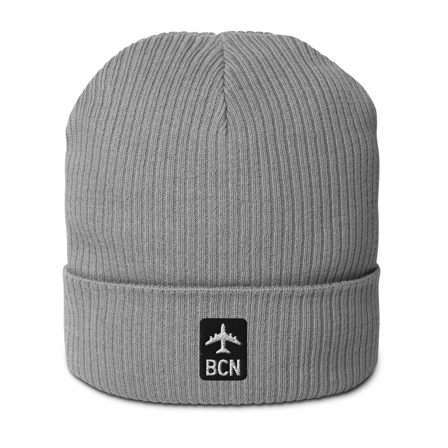 Jetliner Organic Ribbed Beanie • Black/White • BCN Barcelona • YHM Designs - Image 11