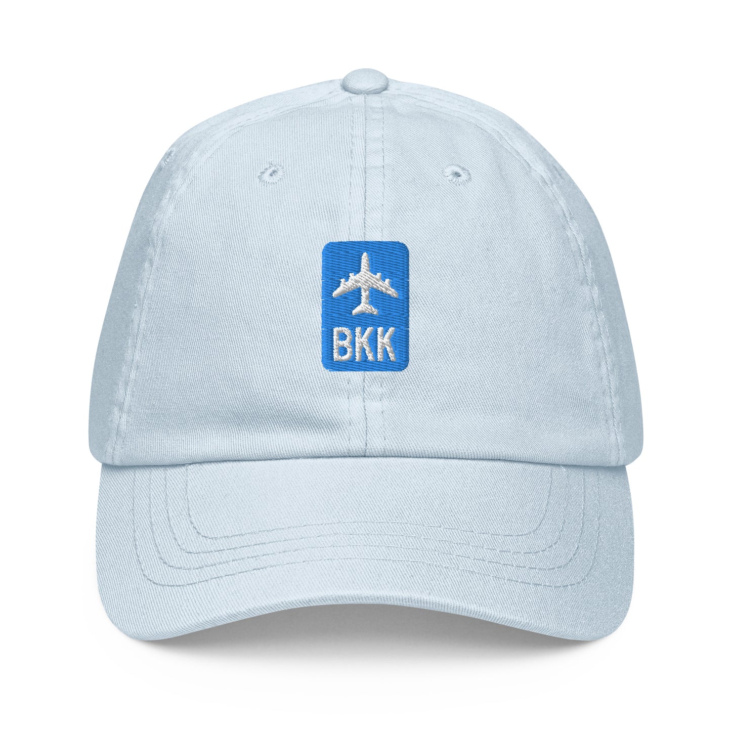 Jetliner Pastel Baseball Cap • Blue • BKK Bangkok • YHM Designs - Image 07
