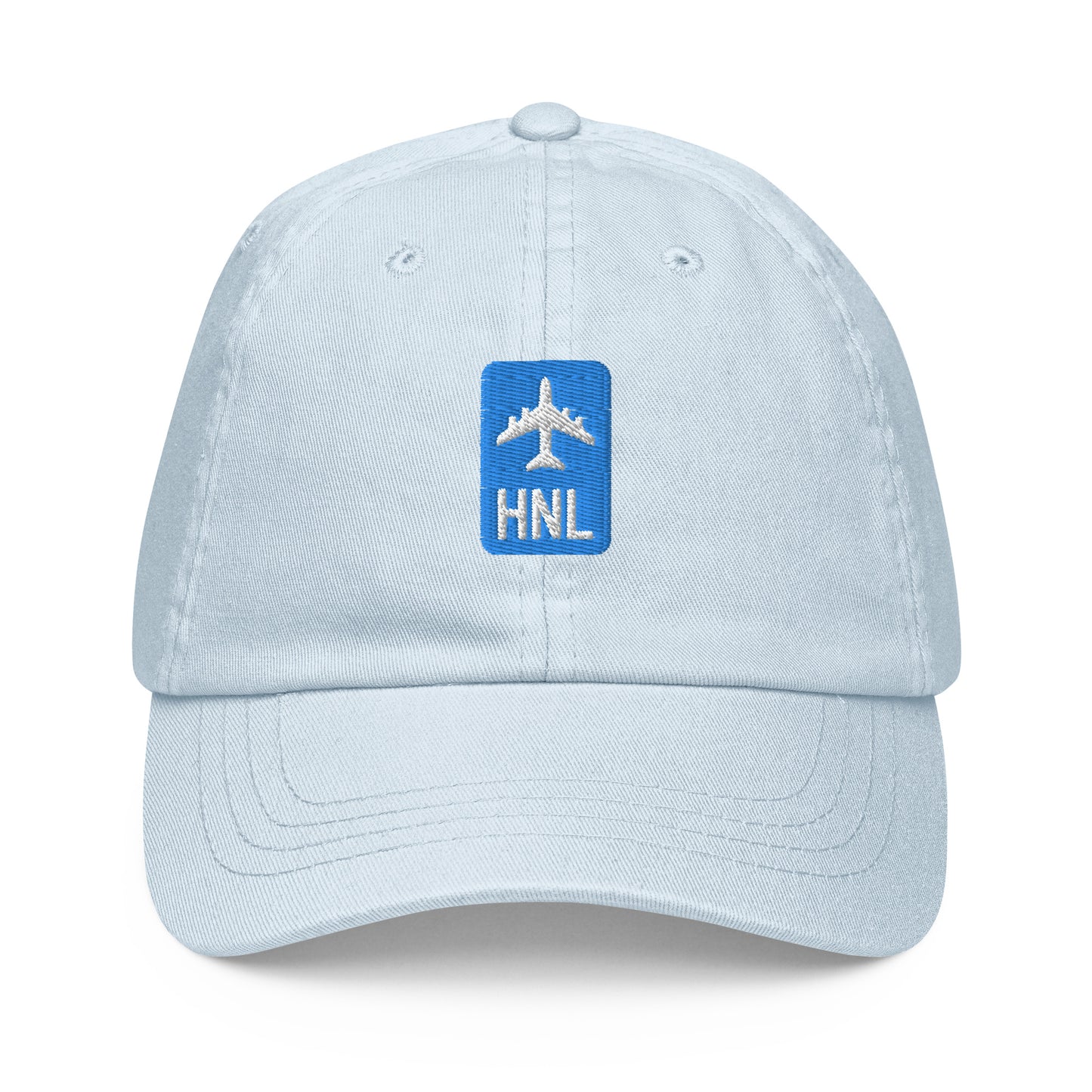 Jetliner Pastel Baseball Cap • Blue • HNL Honolulu Souvenir • YHM Designs - Image 07