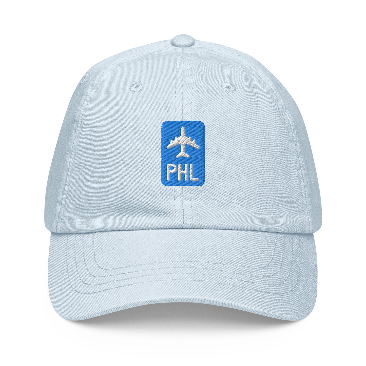 Jetliner Pastel Baseball Cap • Blue • PHL Philadelphia Souvenir • YHM Designs - Image 07