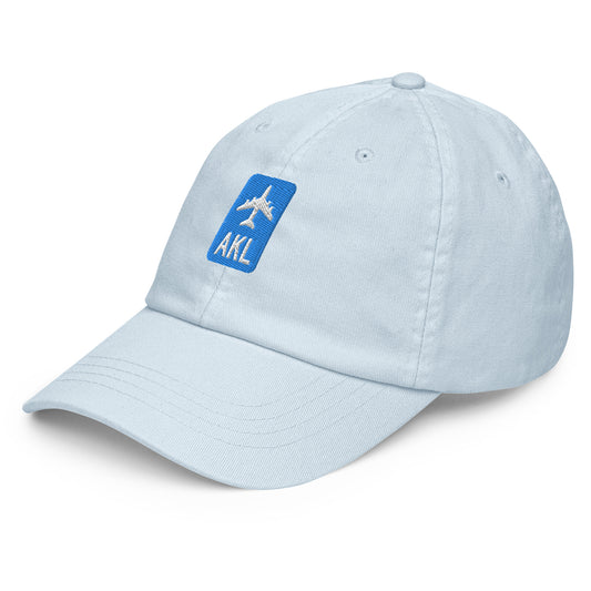 Jetliner Pastel Baseball Cap • Blue • AKL Auckland Souvenir • YHM Designs - Image 01