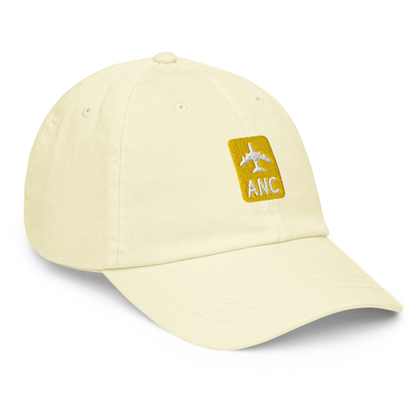 Jetliner Pastel Baseball Cap • Yellow • ANC Anchorage • YHM Designs - Image 11