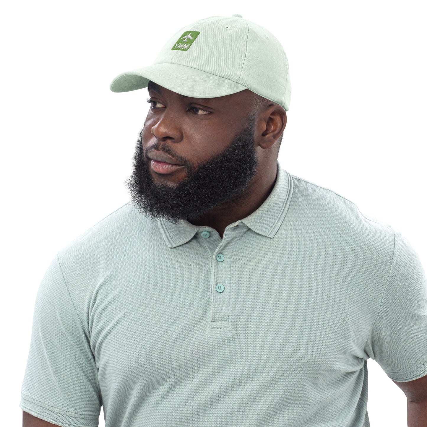 Jetliner Pastel Baseball Cap • Green • YMM Fort McMurray • YHM Designs - Image 03