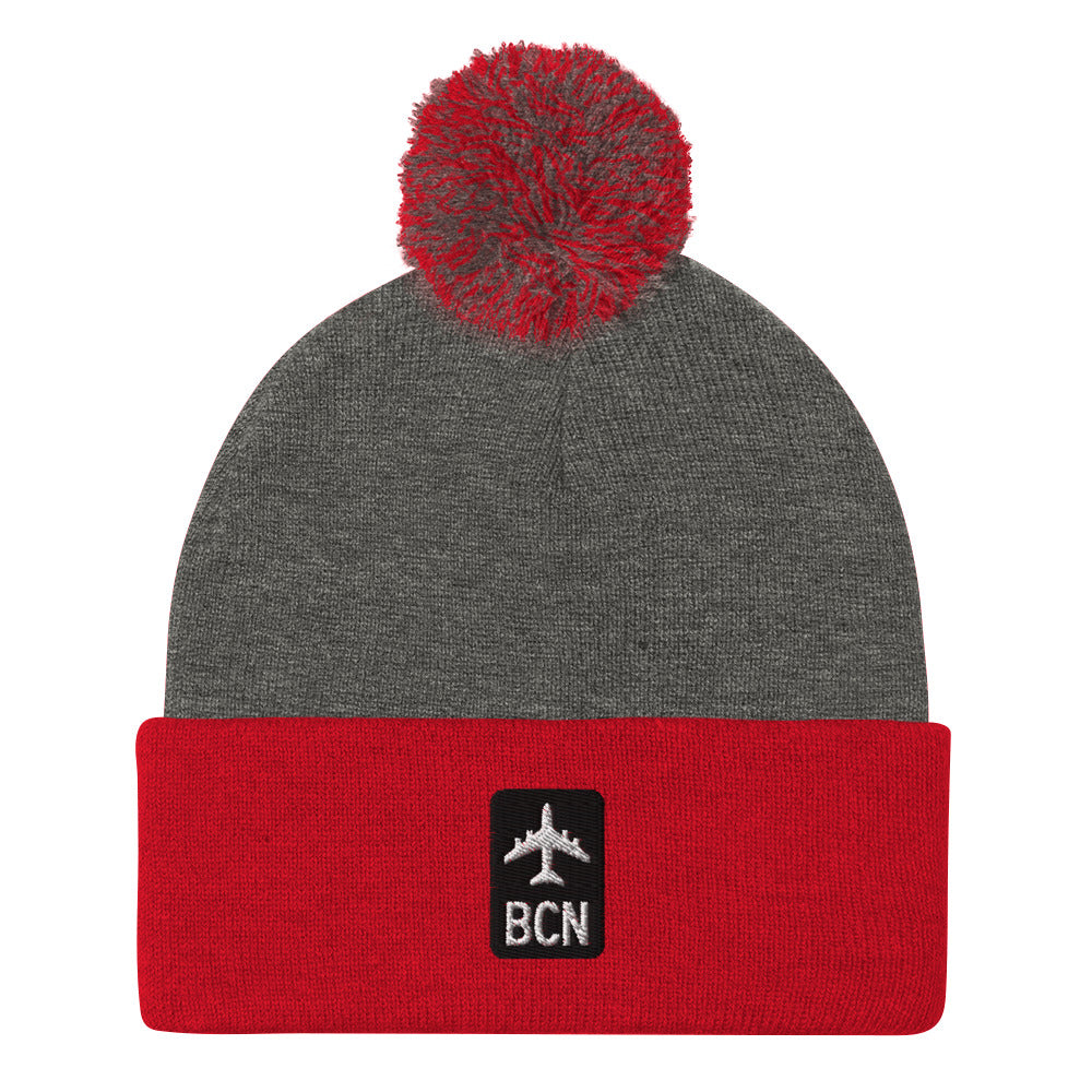 Jetliner Pom-Pom Beanie • Black/White • BCN Barcelona • YHM Designs - Image 07