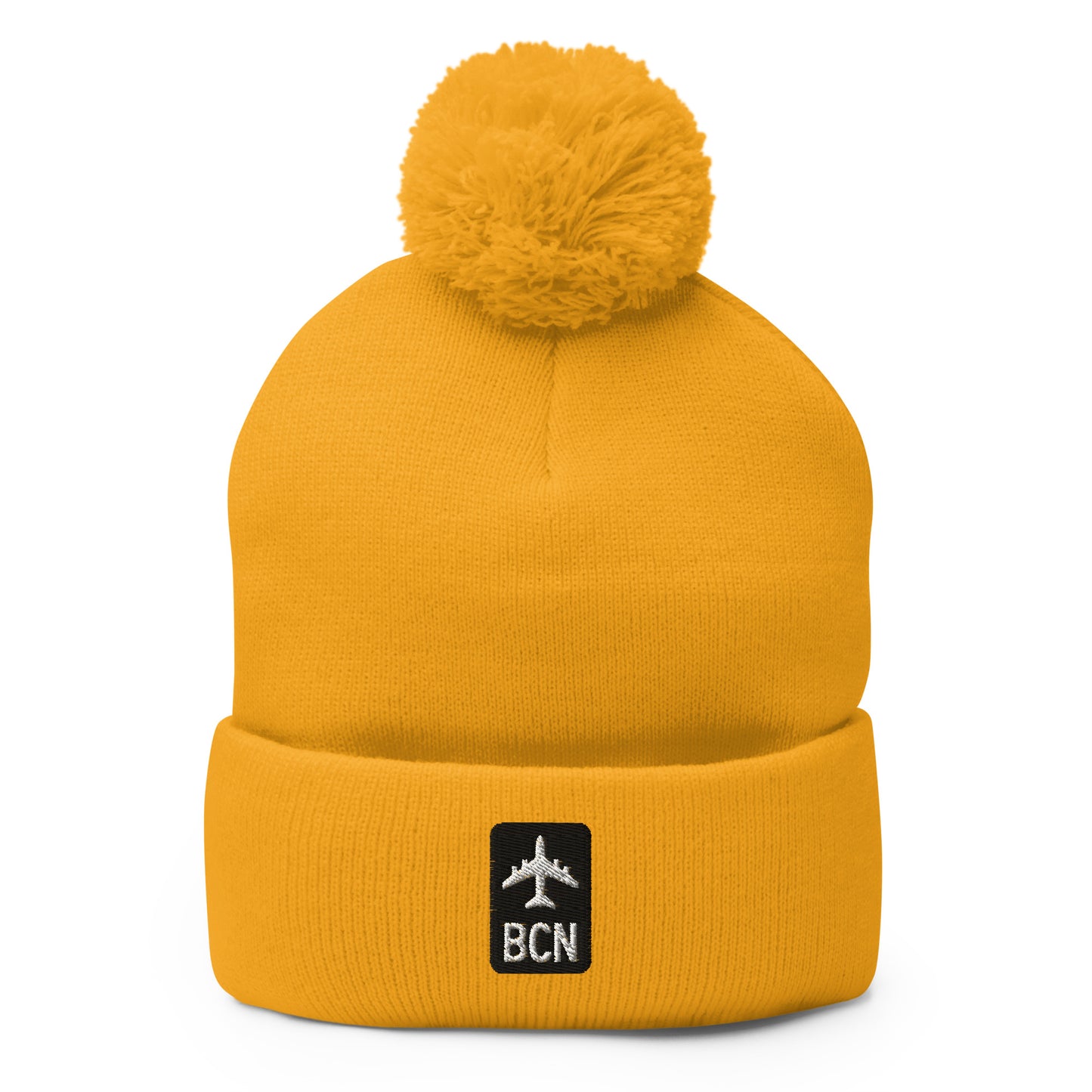 Jetliner Pom-Pom Beanie • Black/White • BCN Barcelona • YHM Designs - Image 13