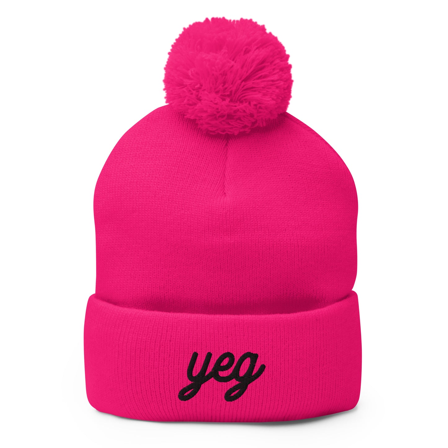 YEG Edmonton Alberta Pom-Pom Beanie