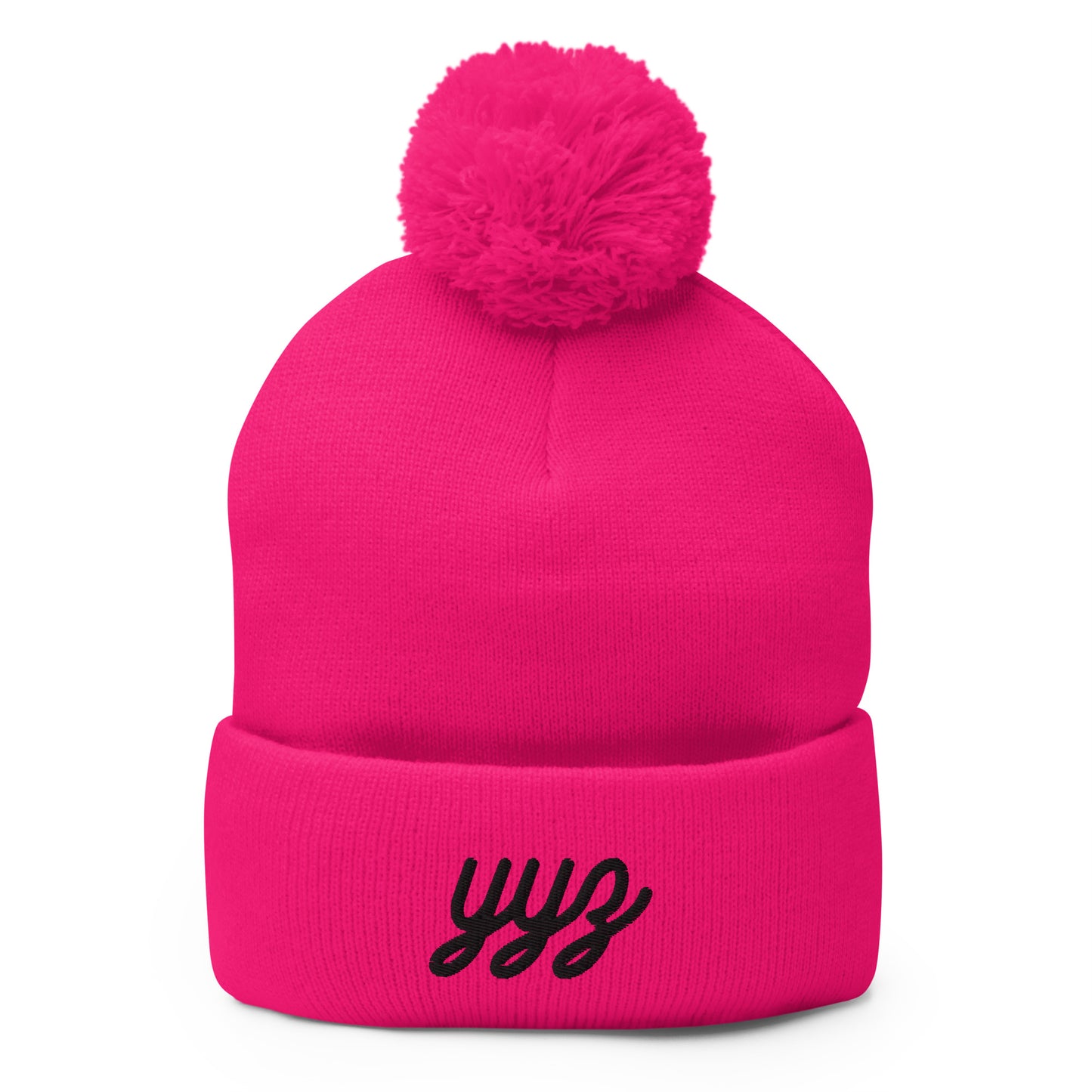 Vintage Script Pom-Pom Beanie • YYZ Toronto • YHM Designs - Image 03