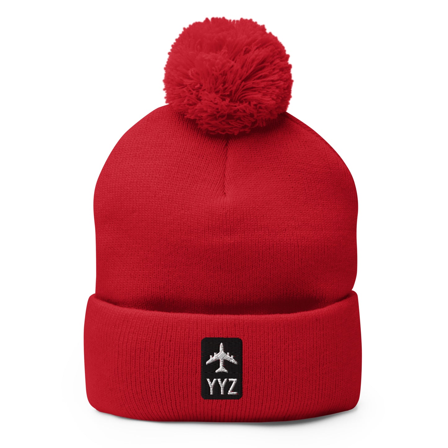 Jetliner Pom-Pom Beanie • Black/White • YYZ Toronto • YHM Designs - Image 09