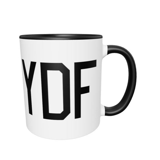 ydf-deer-lake-airport-code-coloured-coffee-mug-with-air-force-lettering-in-black