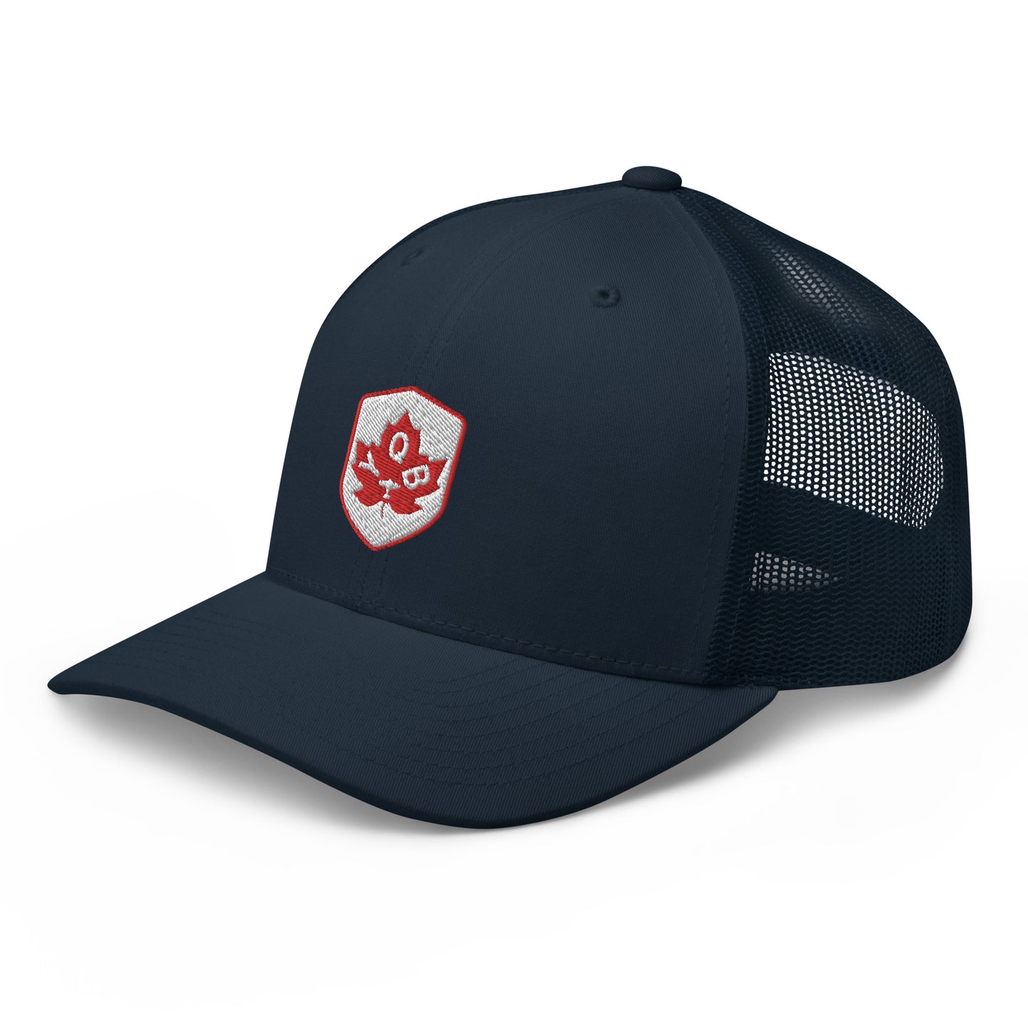 Maple Leaf Trucker Hat - Red/White • YQB Quebec City • YHM Designs - Image 16
