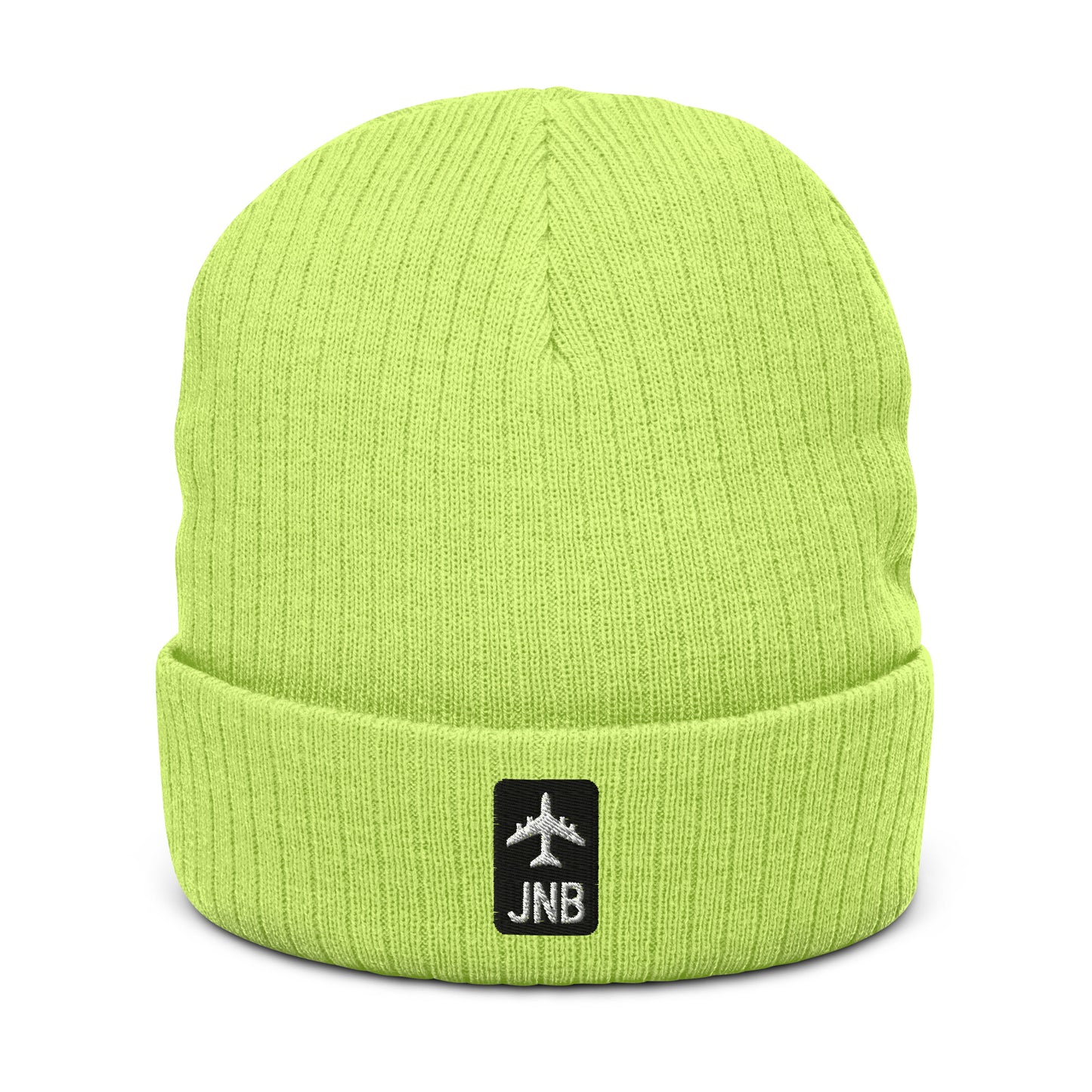 Jetliner Ribbed Knit Beanie • Black/White • JNB Johannesburg • YHM Designs - Image 11