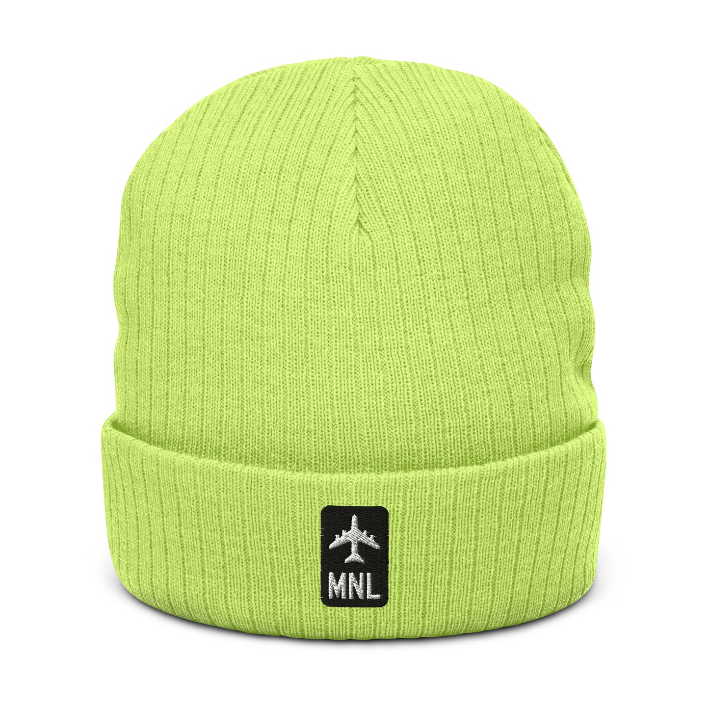 Jetliner Ribbed Knit Beanie • Black/White • MNL Manila Souvenir • YHM Designs - Image 11