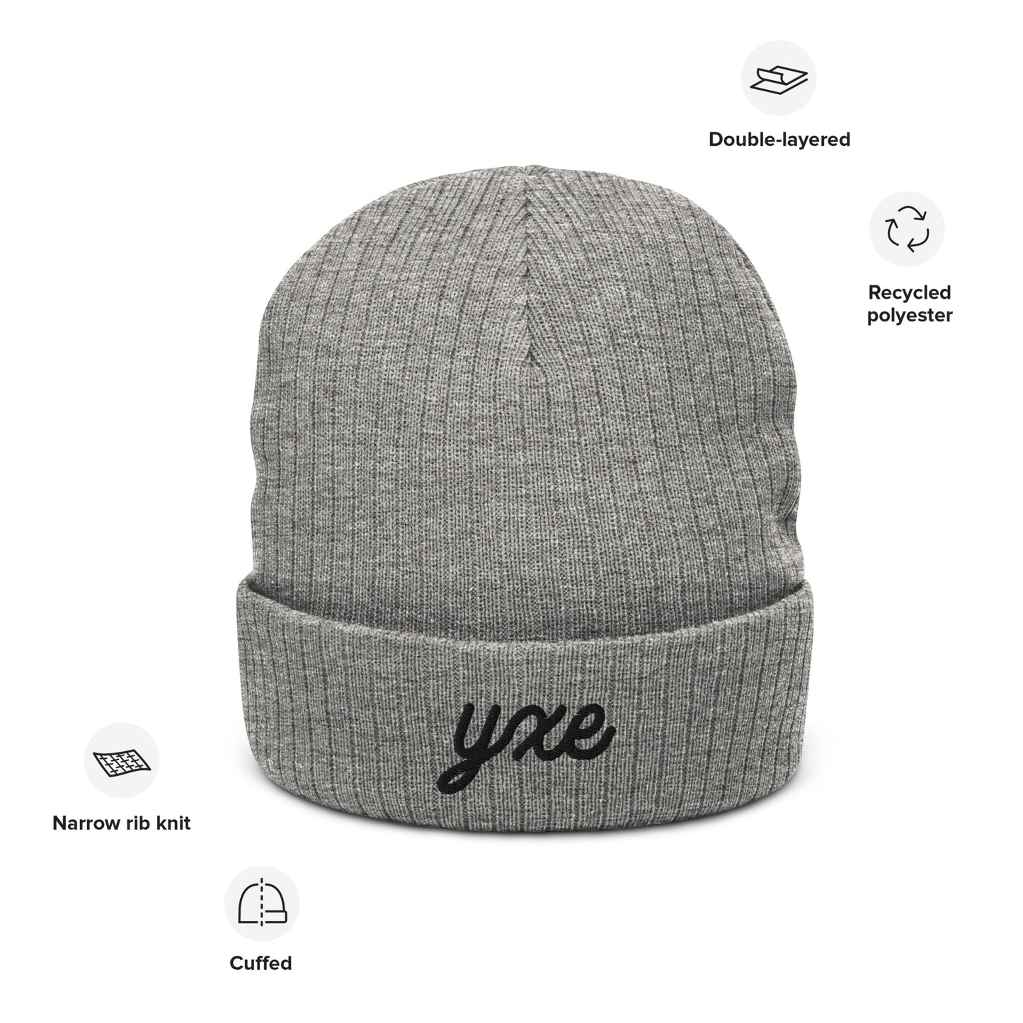 YXE Saskatoon Saskatchewan Recycled Cuffed Beanie