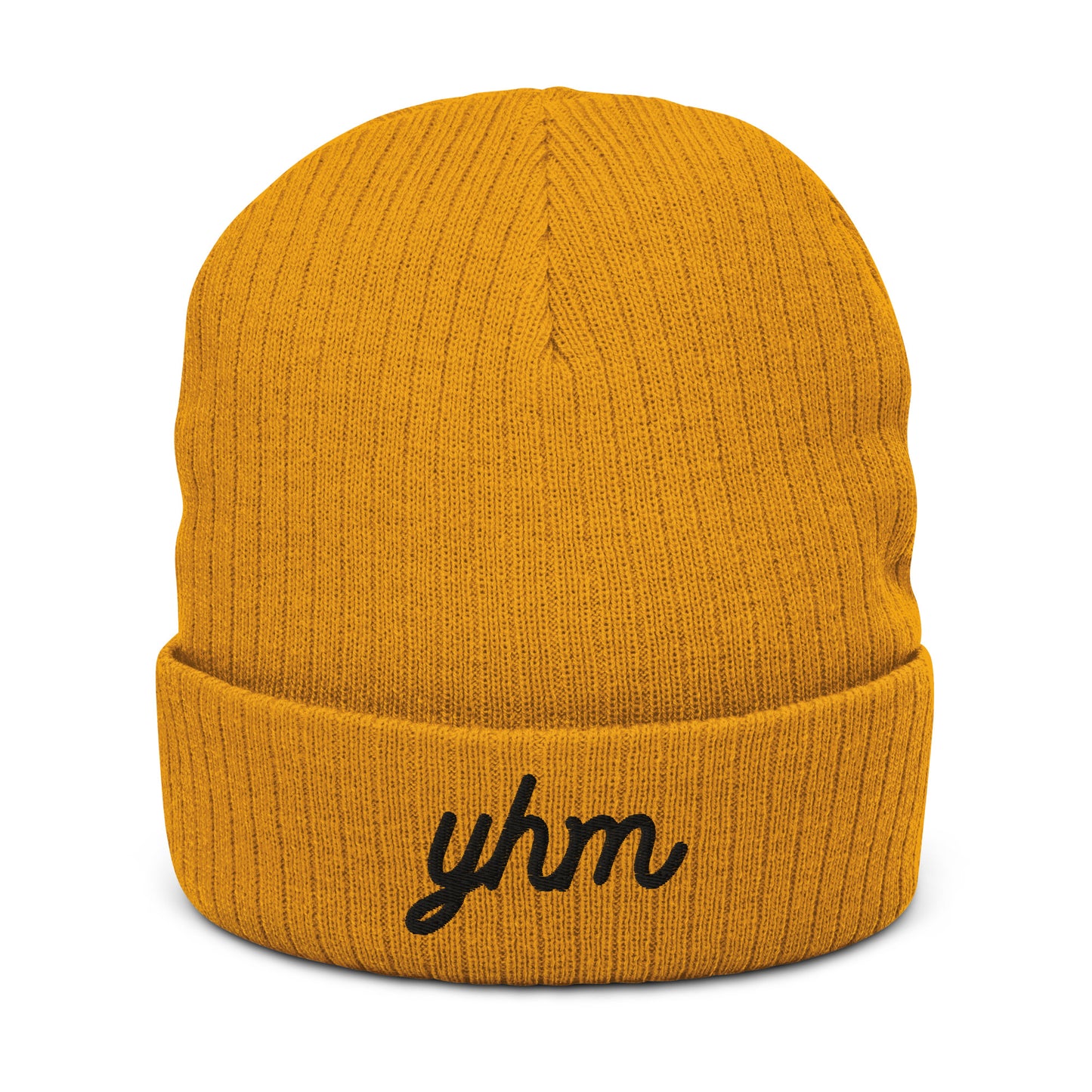 Vintage Script Recycled Cuffed Beanie • YHM Hamilton • YHM Designs - Image 02