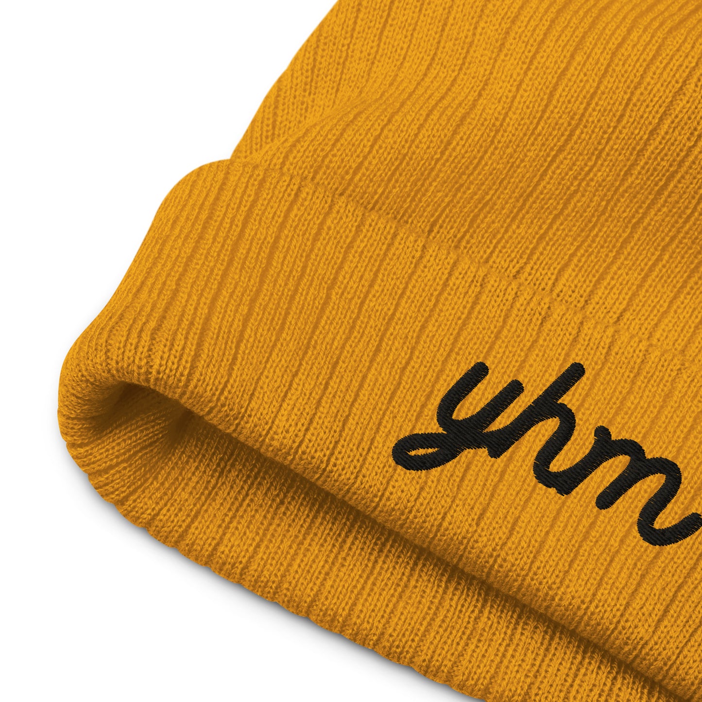 Vintage Script Recycled Cuffed Beanie • YHM Hamilton • YHM Designs - Image 06