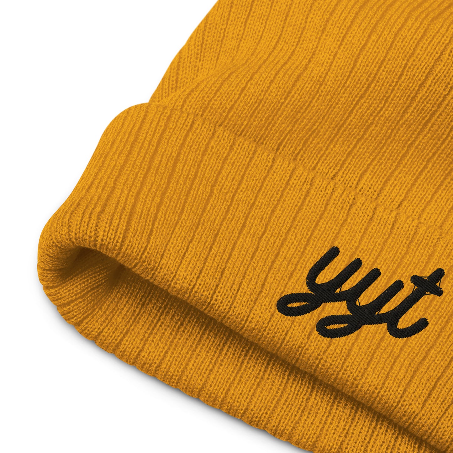 Vintage Script Recycled Cuffed Beanie • YYT St. John's • YHM Designs - Image 06